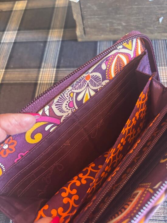 Vera Bradley Handbags - Vera Bradley Safari Sunset Zip Around Wallet